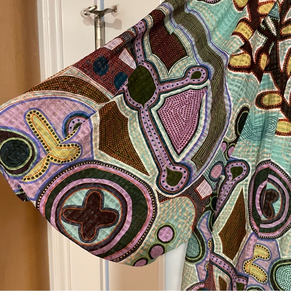 Colorful Patterned Women's Top - Picture 3 of 4